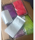 Wholesale colorful mylar pouches packed for flexible packaging orders and fast delivery