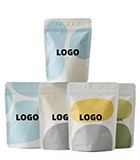 Minimalist custom stand up pouches with modern flexible packaging design for premium brands