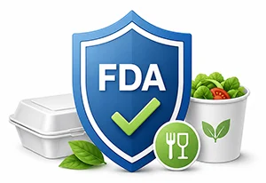 FDA compliant food contact packaging materials for custom mylar bags and flexible food packaging.