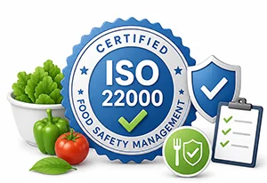 ISO 22000 food safety management for custom food packaging bags and mylar packaging production.