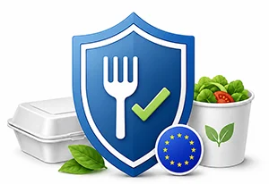 LFGB compliant food packaging solutions for custom mylar bags sold in the EU market.