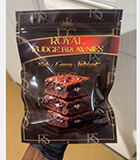 Premium brownie packaging pouch with glossy custom food packaging printing