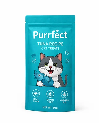 Custom pet food three side seal bag for single serve pet treats, samples and freeze dried pet food