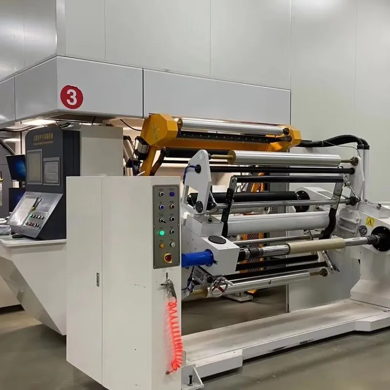 Gravure printing machine used for custom packaging bag production, delivering high-quality printing with accurate colors and consistent results.