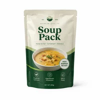 High-barrier custom retort pouch for ready-to-eat soup packaging