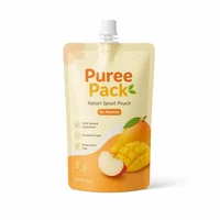 Custom retort spout pouch for baby food and fruit puree