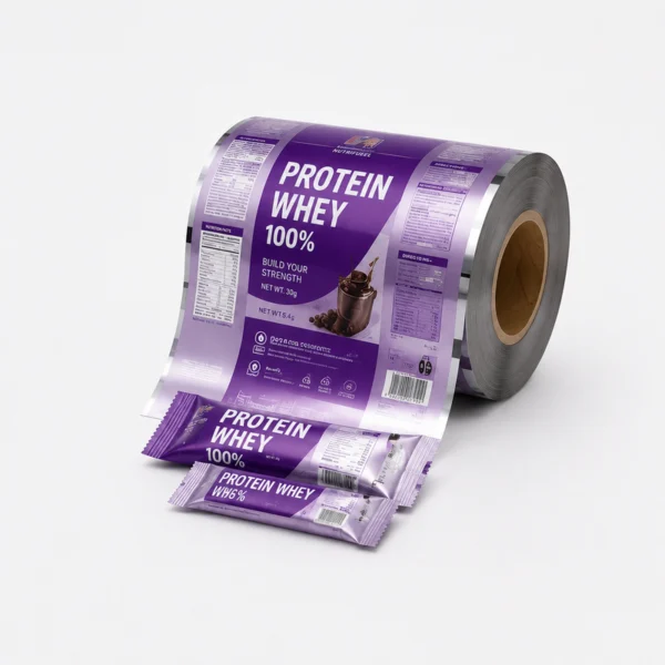 Custom powder roll film for protein powder, milk powder and nutrition packaging