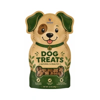 Custom dog shaped pouch for pet treat packaging review