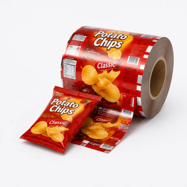 Custom snack roll film for chips, nuts and snack packaging