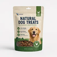 Custom stand up pouch for pet treat packaging review