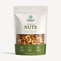 Custom stand up pouch with clear window for nuts packaging review