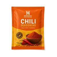 Custom three side seal bag for chili seasoning packaging review