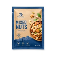 Custom three side seal bag for mixed nuts sample packaging review